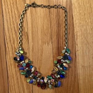 J. Crew mixed stone rhinestone necklace